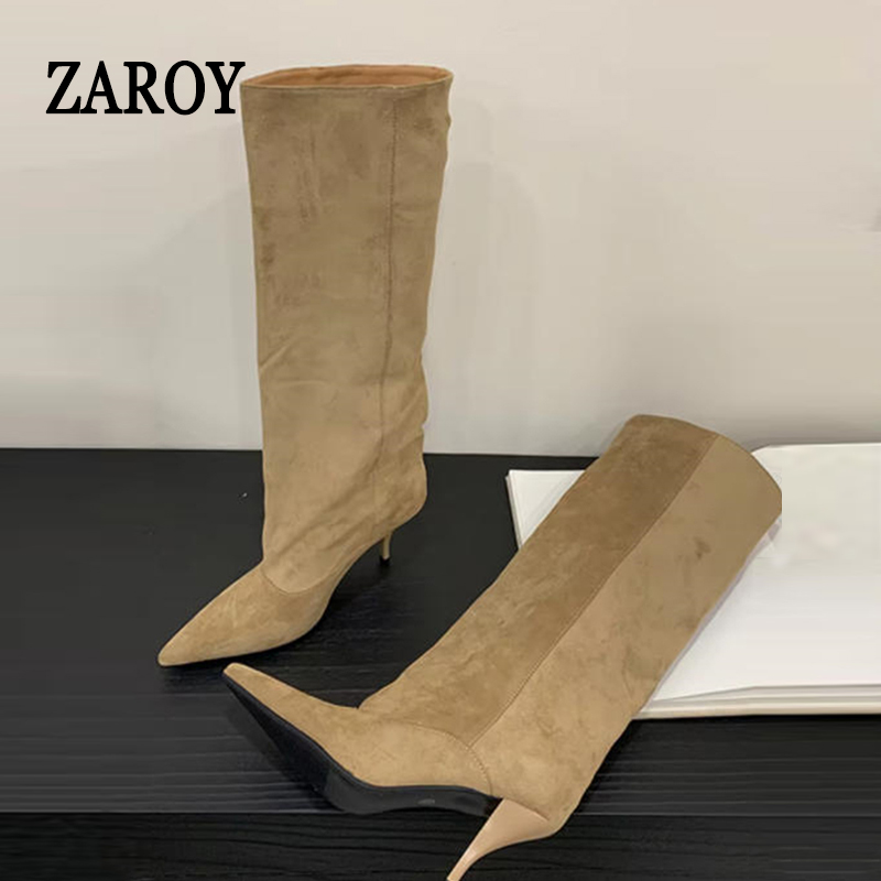 Knee High Boots Women - ZAROY Knee High Women Boots Winter