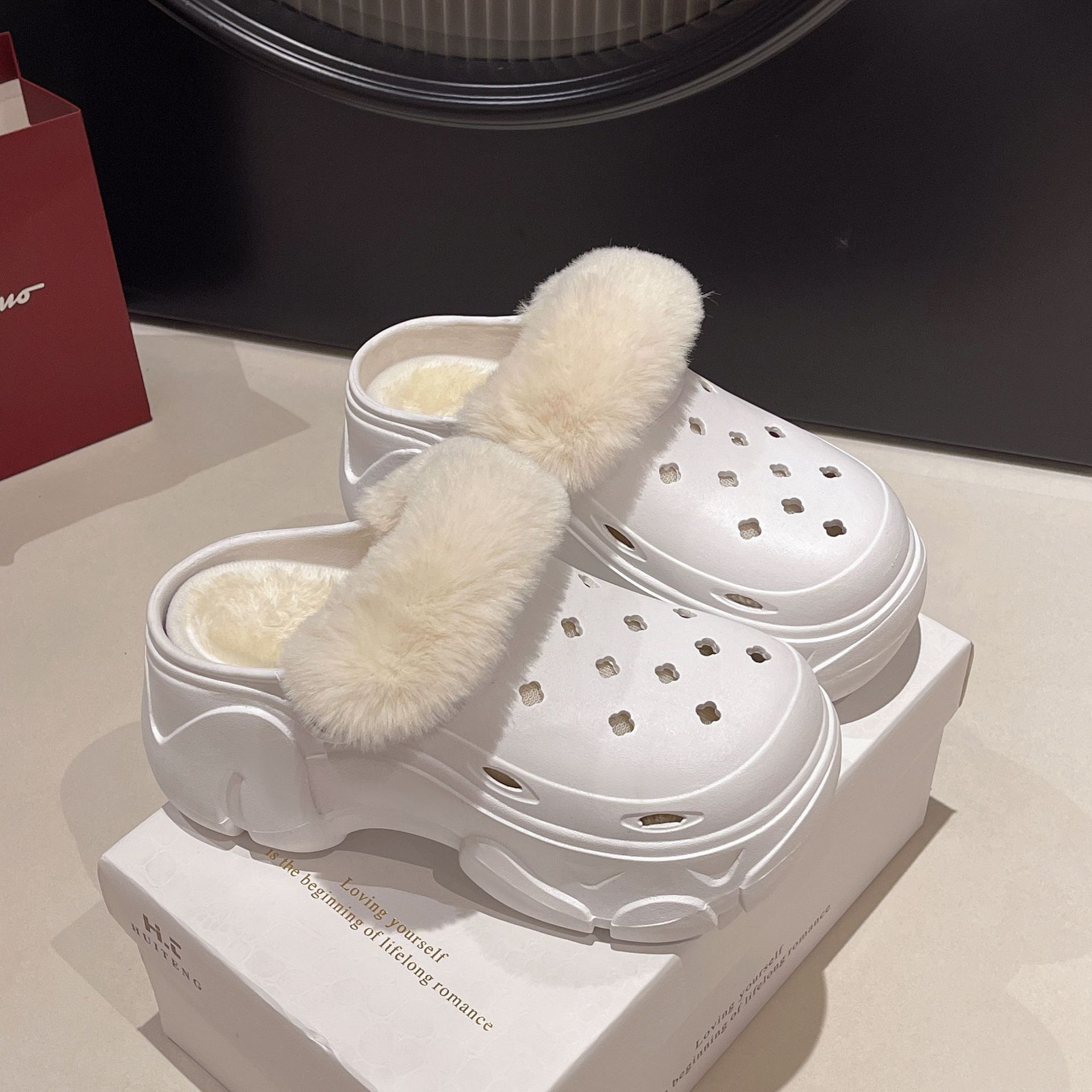 Women's High Heel Fleece Lined - Women'S Shoes Clogs 评论和价格