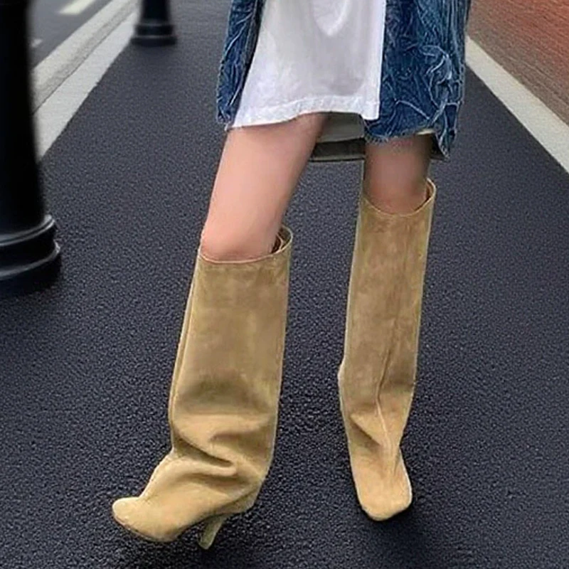 Winter Street Punk Round Toe W - Knee High Boots Women 评论和价格