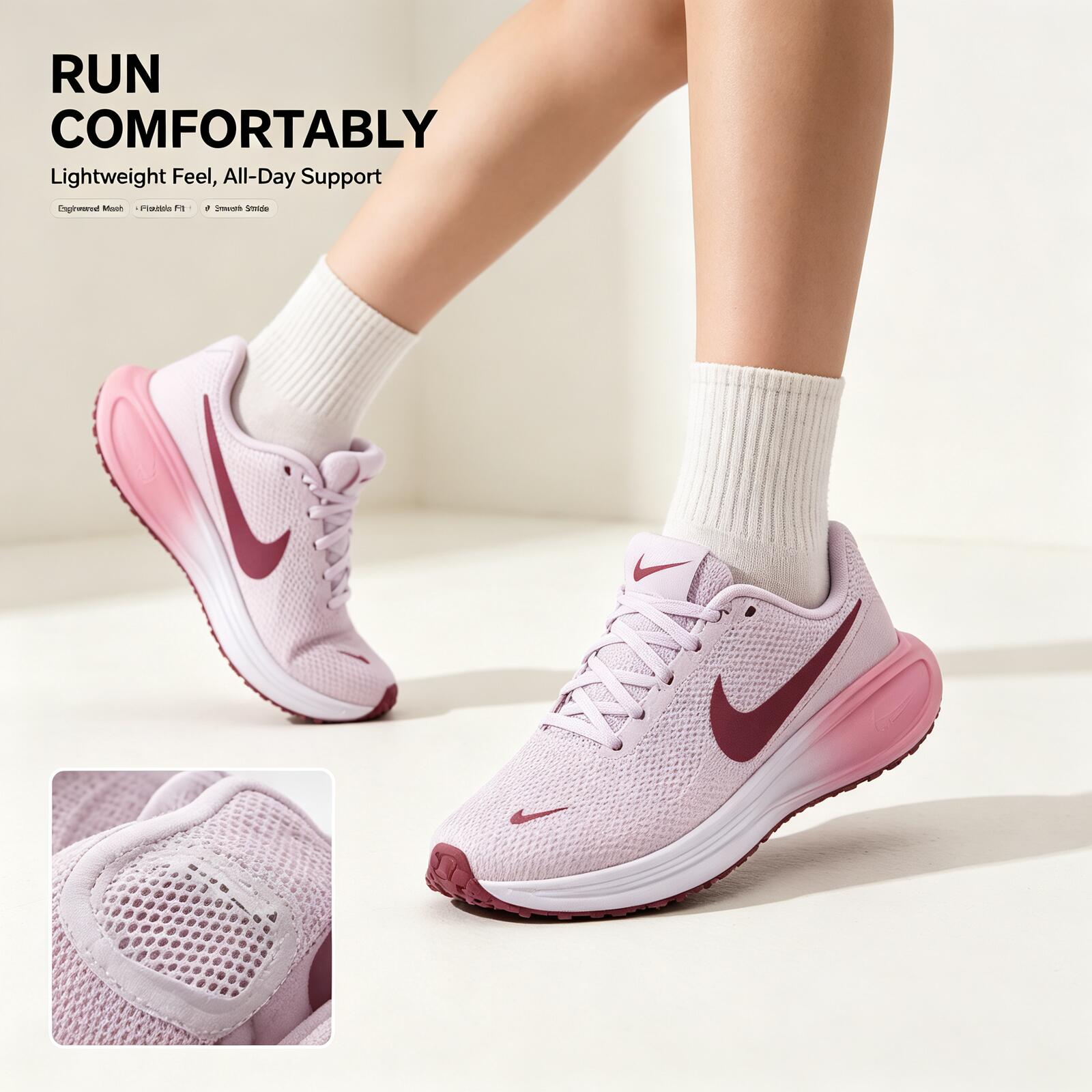 Nike Women Pink Running Shoes  - Women Shoes Running Nike 评论和价格