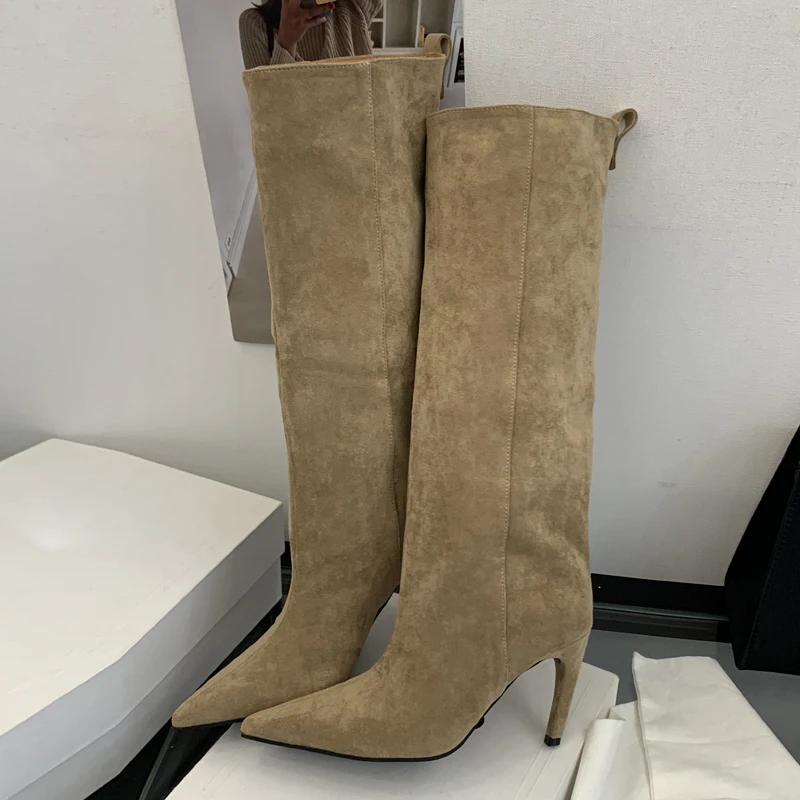 Street Punk Winter Vintage Poi - Knee High Boots Women 评论和价格