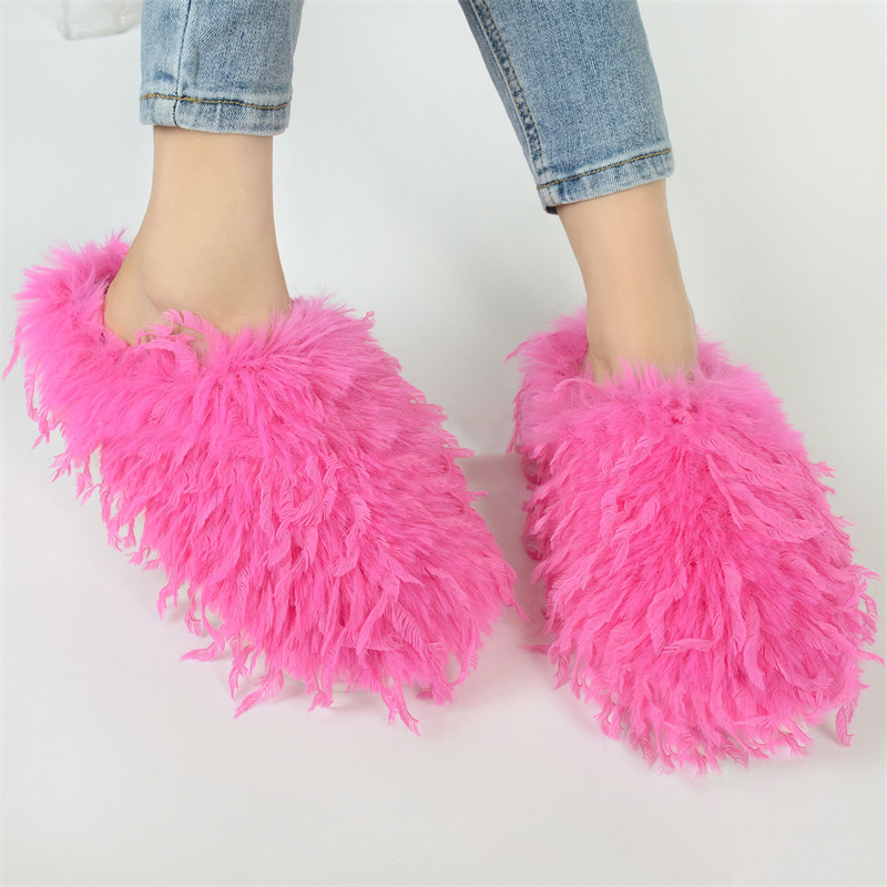 Winter Women's Slippers Fluffy - Women'S Shoes Clogs 评论和价格