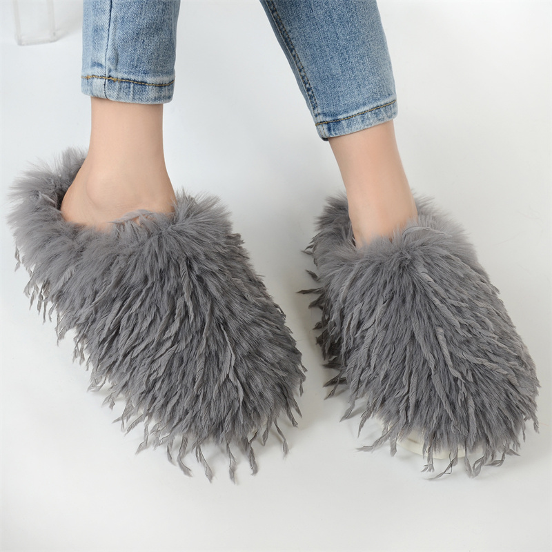Winter Women's Slippers Fluffy - Women'S Shoes Clogs 评论和价格