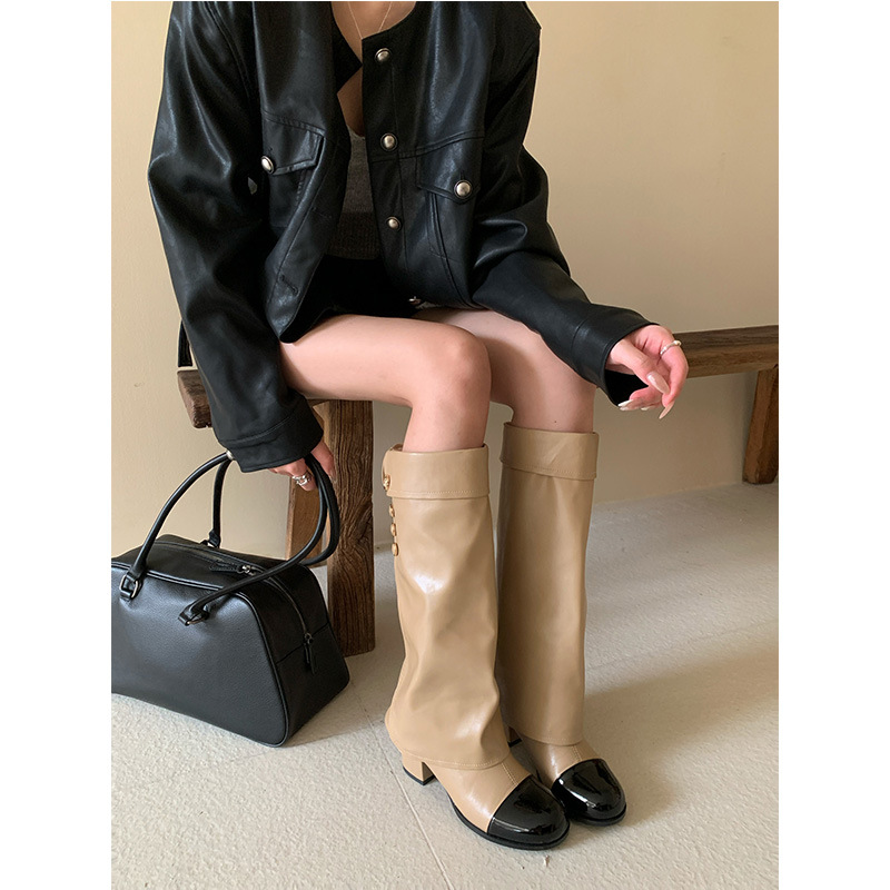 French style small fragrant ro - Sock Boot Women 评论和价格