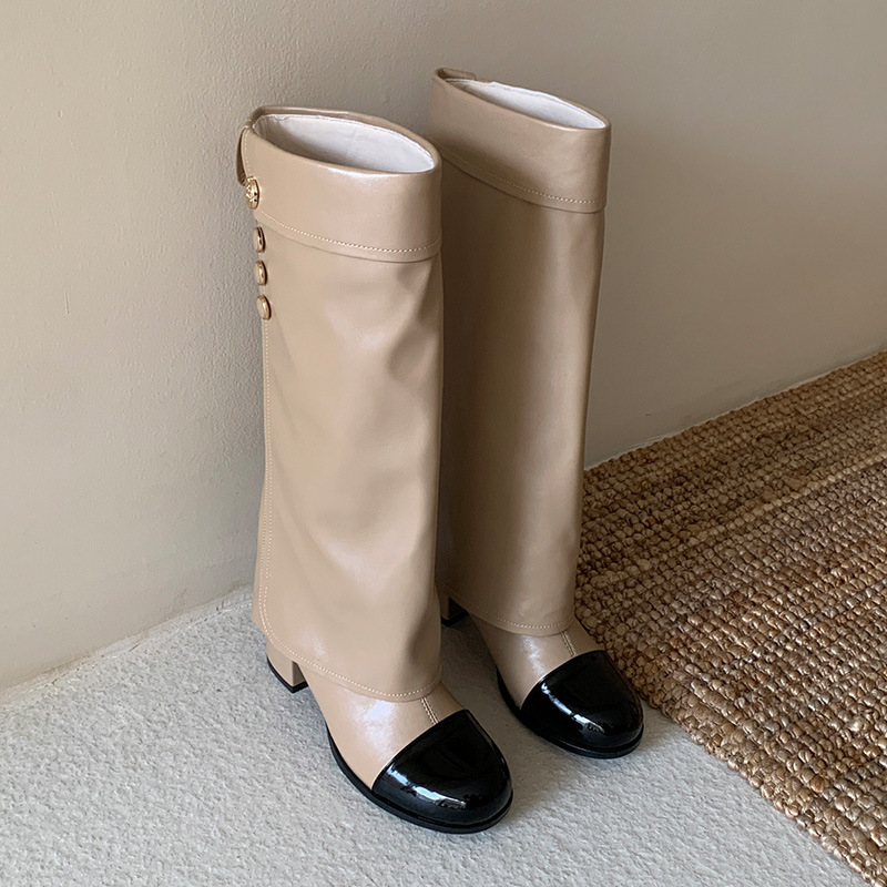 French style small fragrant ro - Sock Boot Women 评论和价格