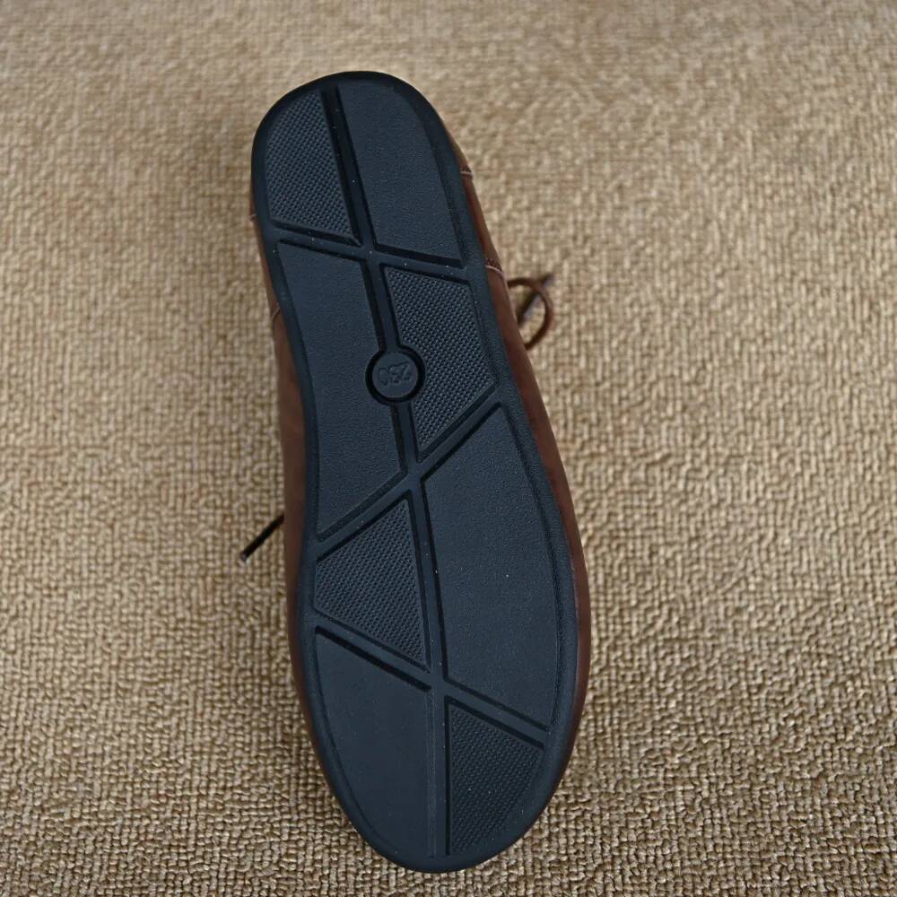 Women's cow leather lace-up fl - Oxford Lace Up Women 评论和价格