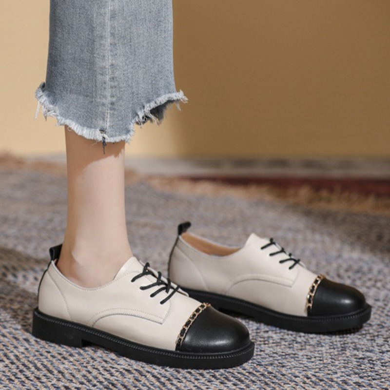 new retro Women's Shoes fashio - Oxford Lace Up Women 评论和价格