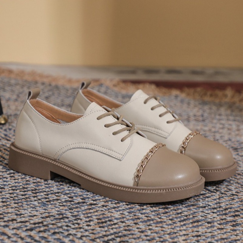 new retro Women's Shoes fashio - Oxford Lace Up Women 评论和价格