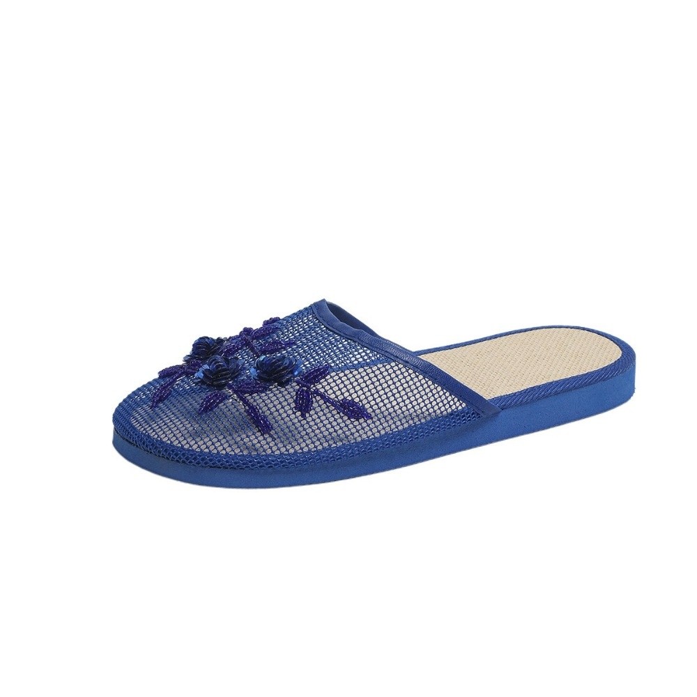Casual Flower Embroidery Mesh  - Mule Slip On 评论和价格