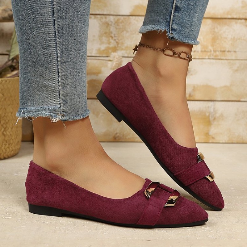 Women's Pointed Toe Suede Flat - Women'S Shoes Clogs 评论和价格
