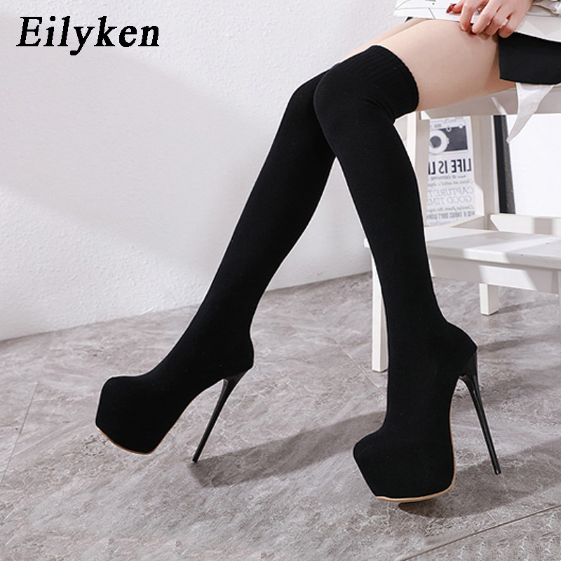 Eilyken Fashion Platform Stret - Sock Boot Women 评论和价格