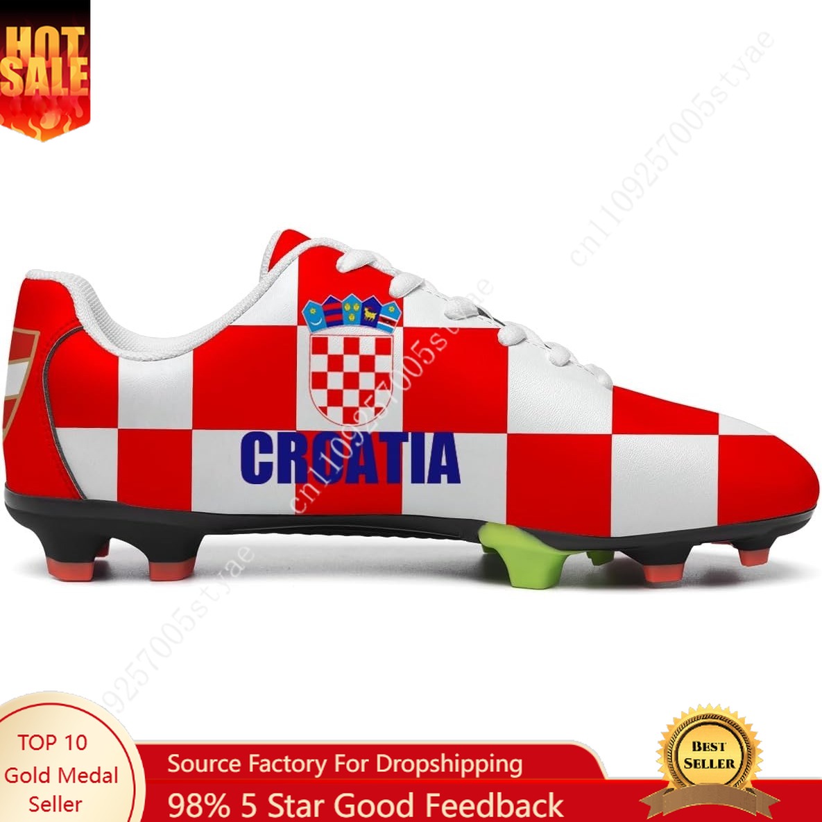 Croatia Flag Croatian Football - Oxford Lace Up Women 评论和价格