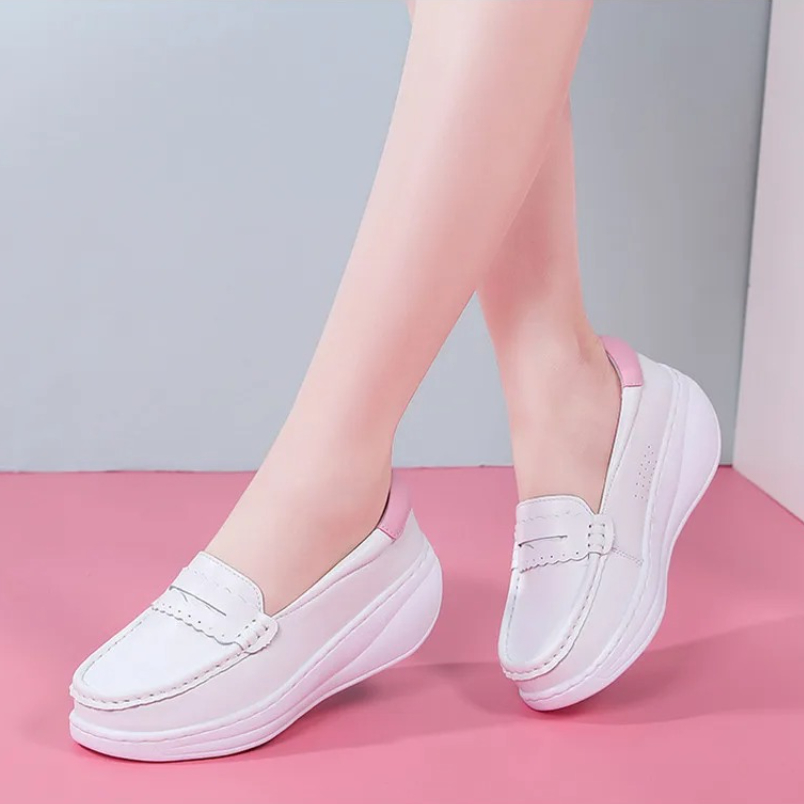 2025 White Pink Nurses Sneaker - Women Shoes Tennis 评论和价格