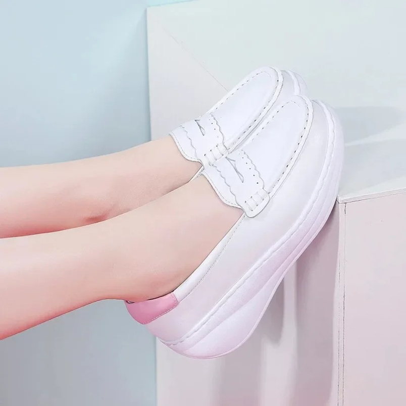 2025 White Pink Nurses Sneaker - Women Shoes Tennis 评论和价格