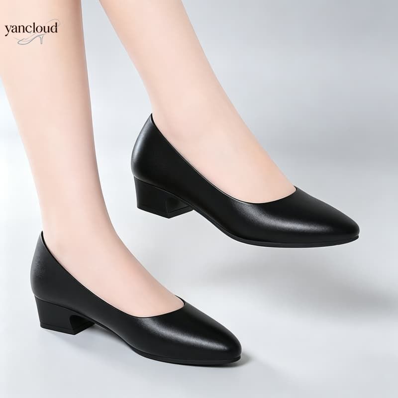 All Match Elegant Women's Soft - Court Heel Pointed 评论和价格