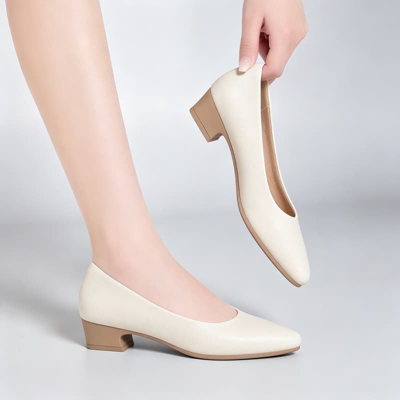 All Match Elegant Women's Soft - Court Heel Pointed 评论和价格