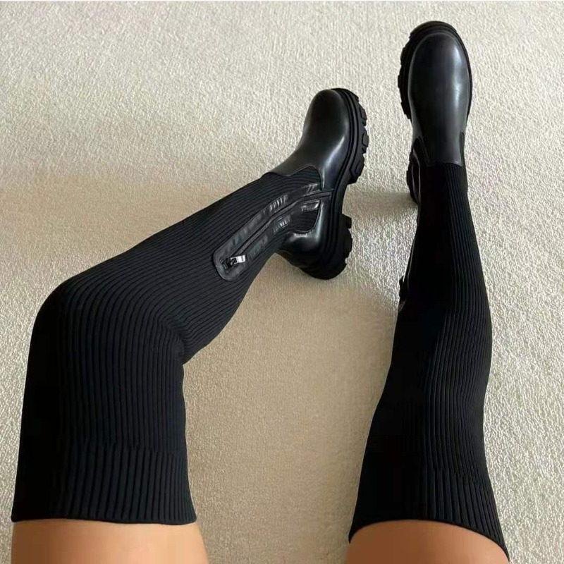 2025 Winter Shoes Women Socks  - Sock Boot Women 评论和价格