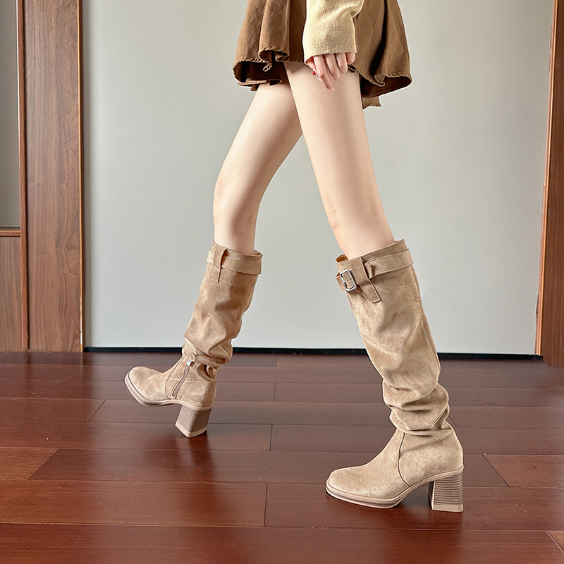 High heeled knee high boots fo - Sock Boot Women 评论和价格