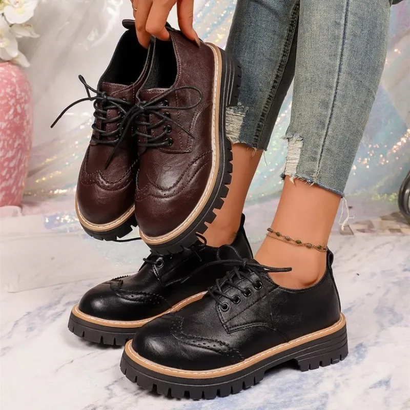 Women Classic Platform Oxford  - Oxford Lace Up Women 评论和价格