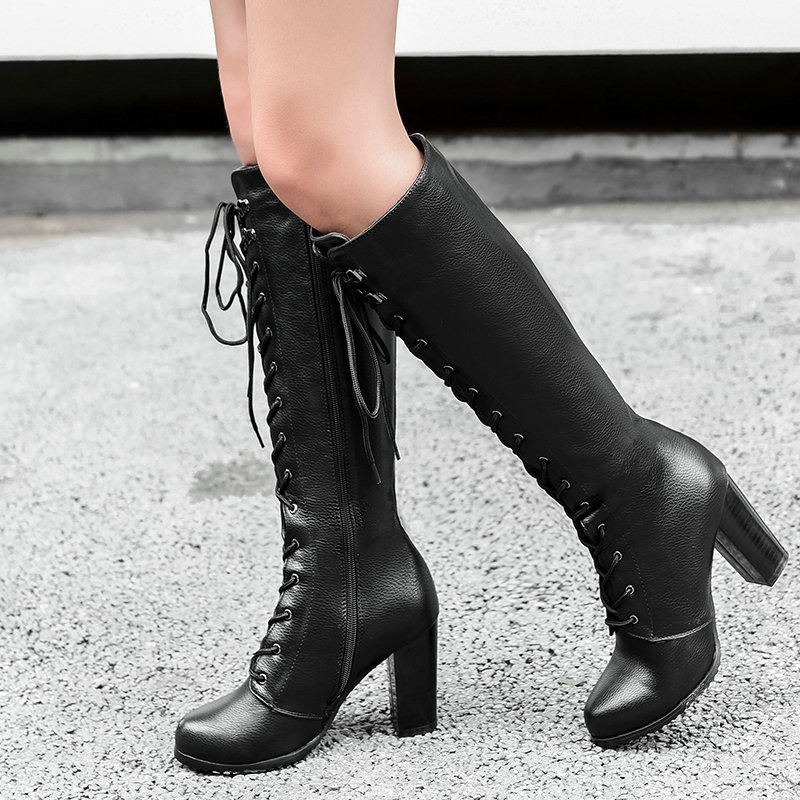 Women's Boots Thick High Heels - Sock Boot Women 评论和价格